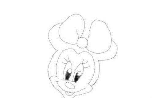 迪士尼米妮簡筆畫方法