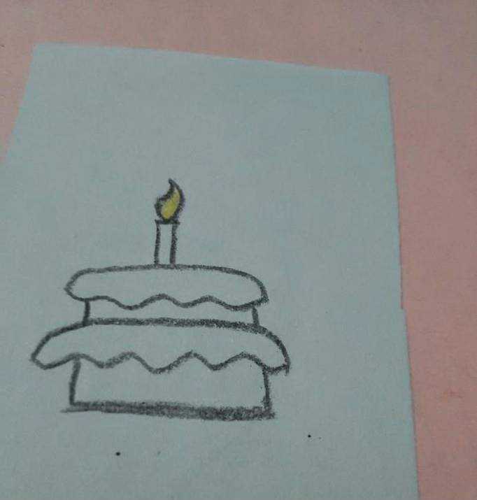 生日蛋糕用簡筆怎麼畫好看