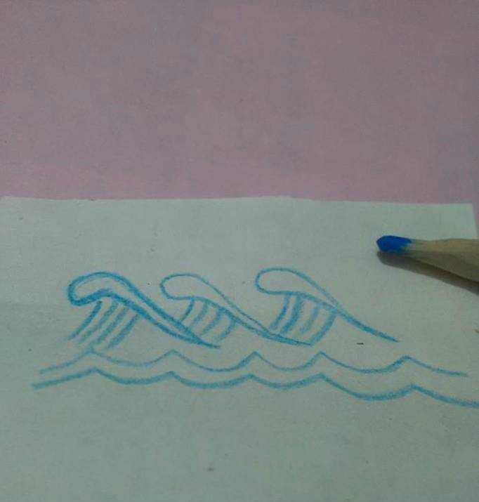 怎麼畫波浪的簡筆畫