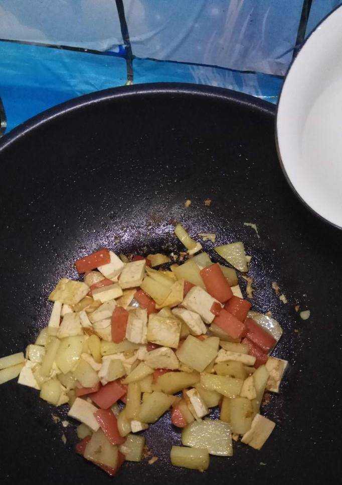 怎樣做美味的豆腐土豆炒火腿