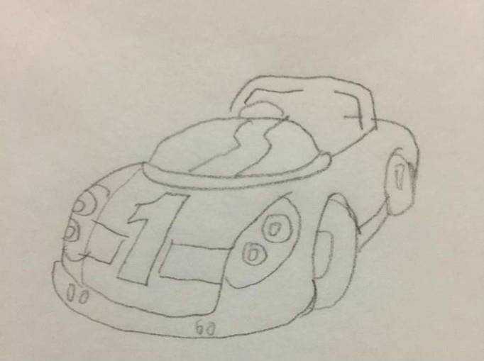 賽車簡筆畫怎麼畫