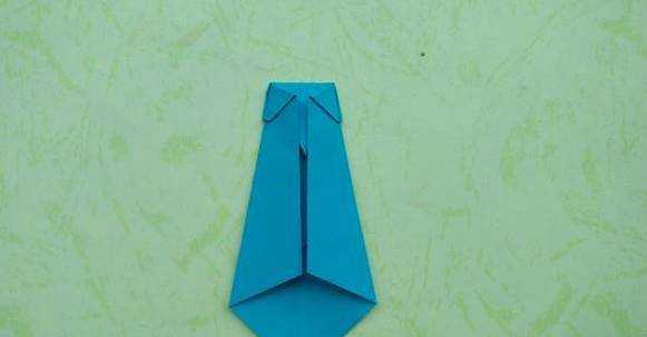 如何用紙折一條男士領帶
