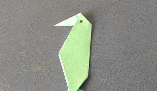 紙啄木鳥的折法