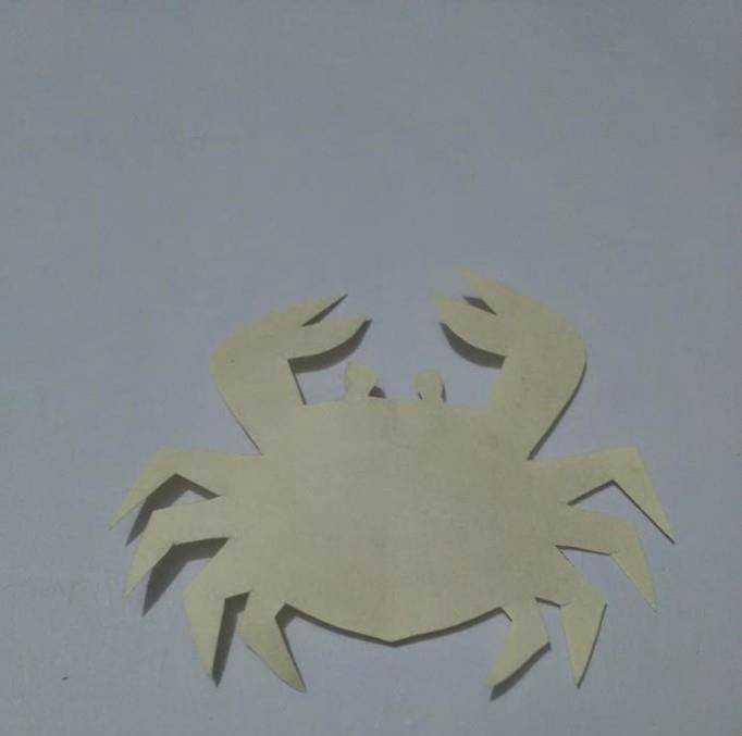 簡單剪紙：螃蟹的剪法