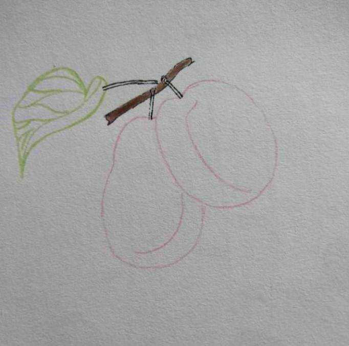 如何畫兒童簡筆畫櫻桃
