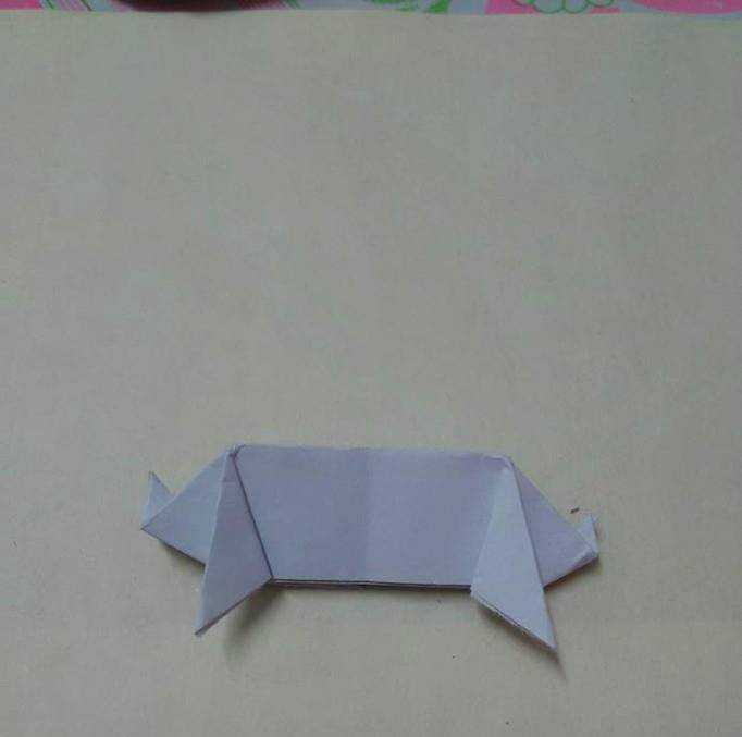 好玩的簡單摺紙：豬豬的折法