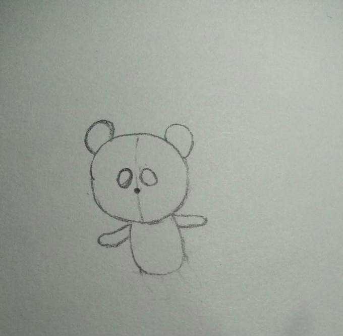 國寶熊貓簡筆畫
