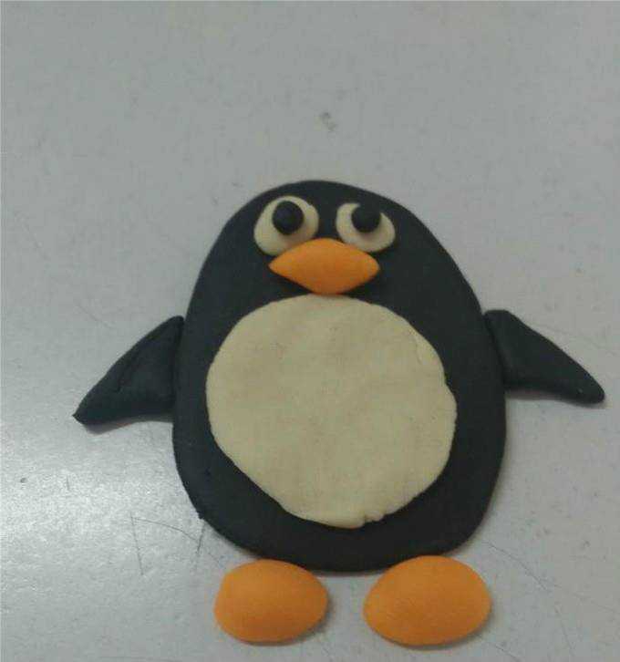手工製作超輕粘土之企鵝