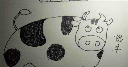 怎麼畫奶牛兒童簡筆畫步驟圖