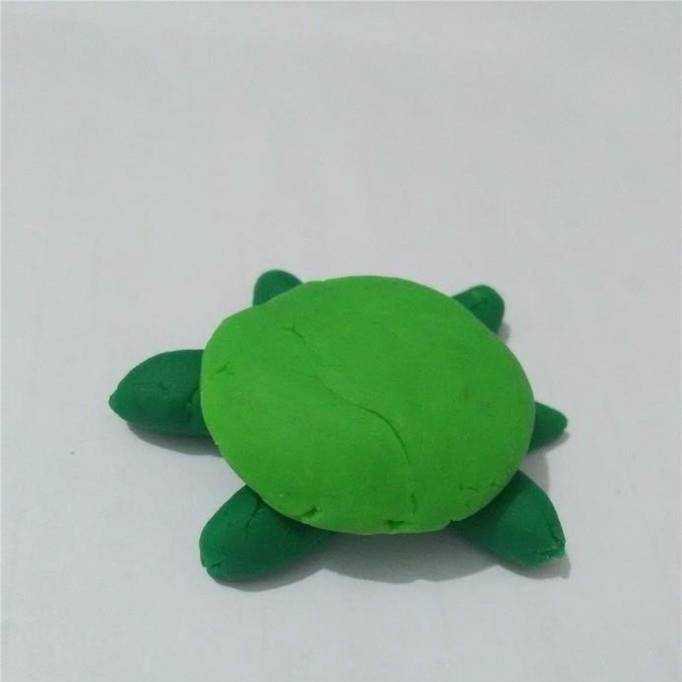 橡皮泥DIY手工製作：烏龜