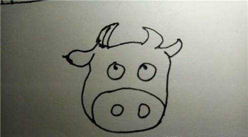 怎麼畫奶牛兒童簡筆畫步驟圖