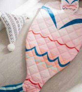 美人魚款式的寶寶睡袋簡易製作方法
