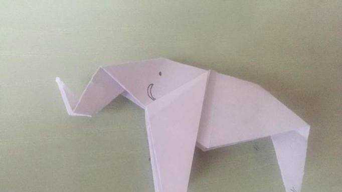 如何做一隻可愛的大象手工摺紙