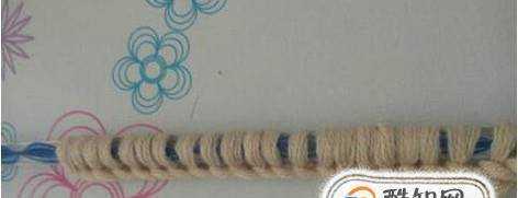 麻花針圍巾的織法