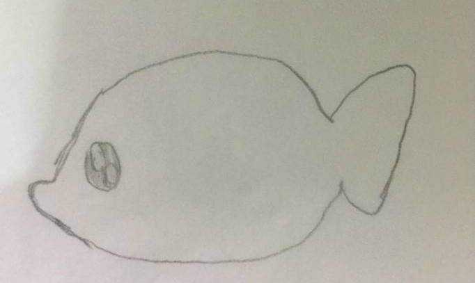 一筆一劃教寶寶畫行簡筆畫如何畫小魚