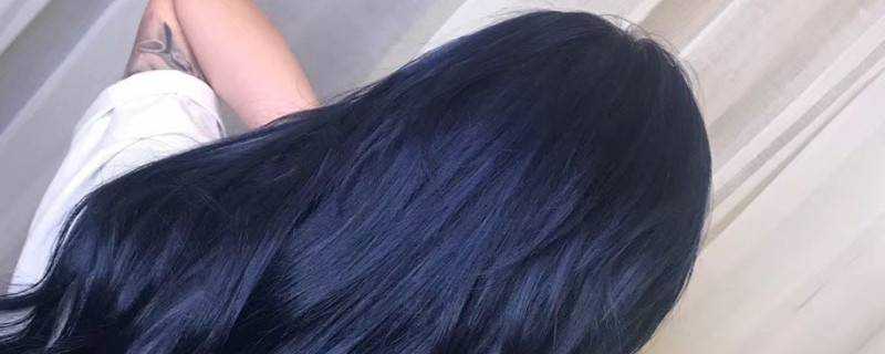 藍黑色頭髮掉色過程