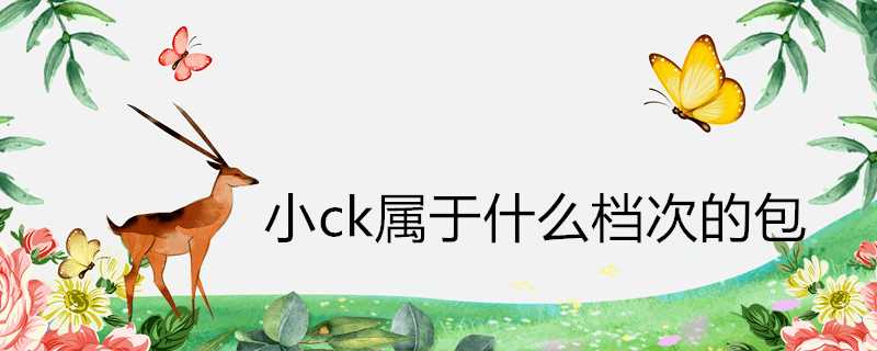 小ck屬於什麼檔次的包