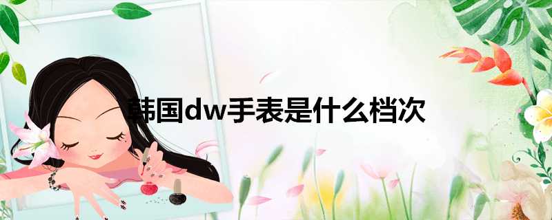 韓國dw手錶是什麼檔次