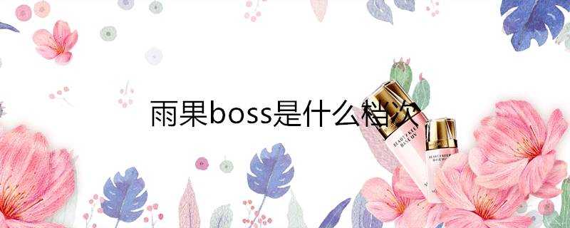 雨果boss是什麼檔次