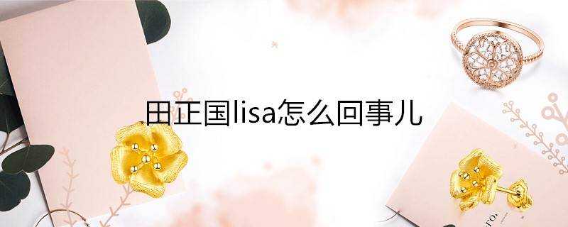 田正國lisa怎麼回事兒