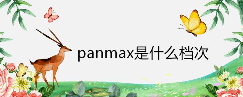 panmax是什麼檔次