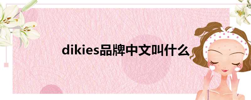 dikies品牌中文叫什麼