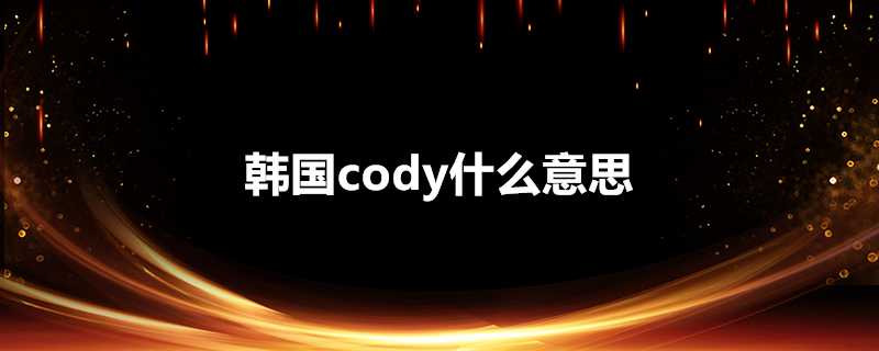 韓國cody什麼意思