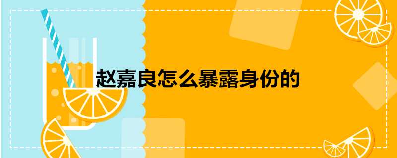 趙嘉良怎麼暴露身份的