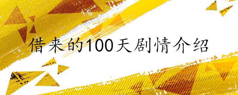 借來的100天劇情介紹