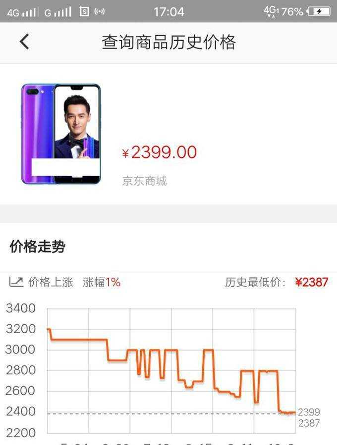 如何查詢手機天貓淘寶京東等商城的商品歷史價格