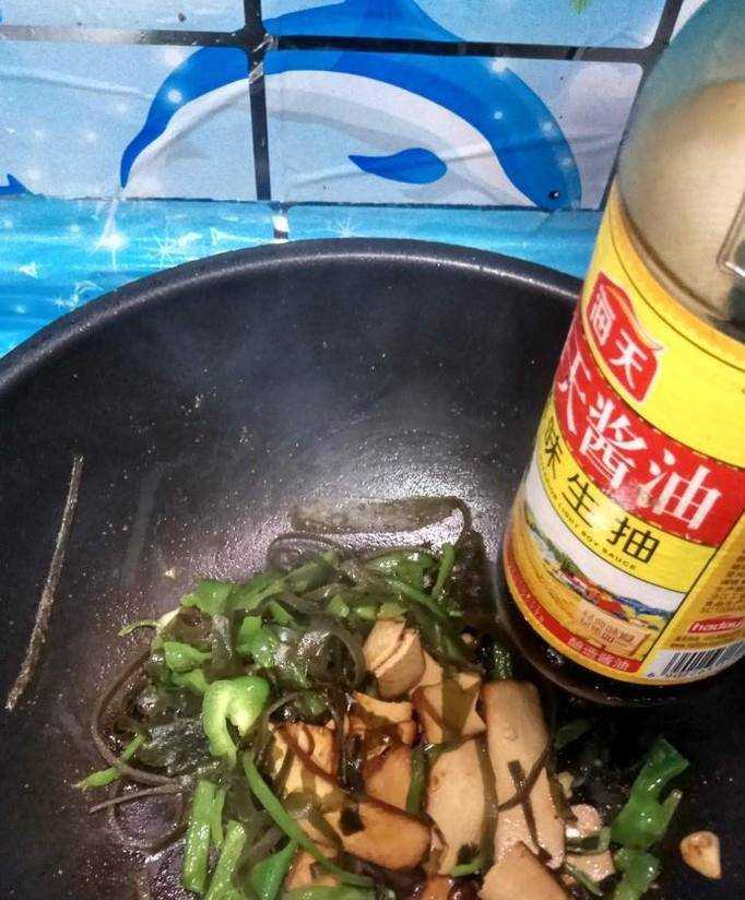 怎樣做美味的青椒海帶炒豆乾