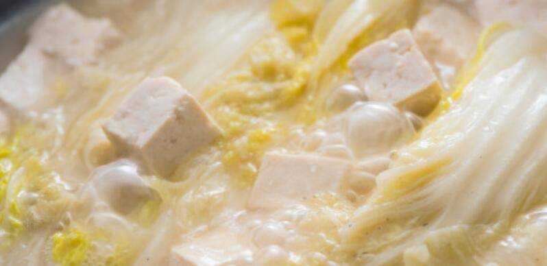 白菜燉豆腐的做法