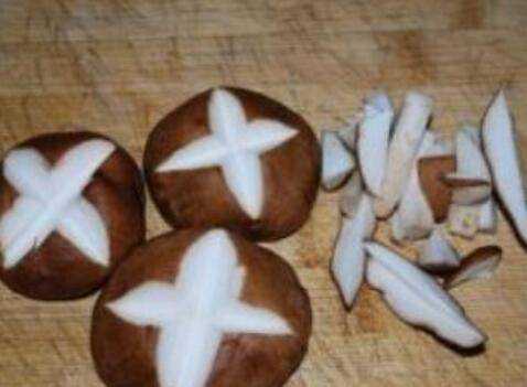 香菇十字花切法