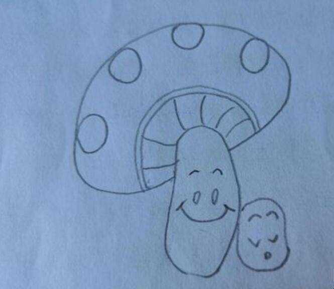 如何畫蘑菇簡筆畫