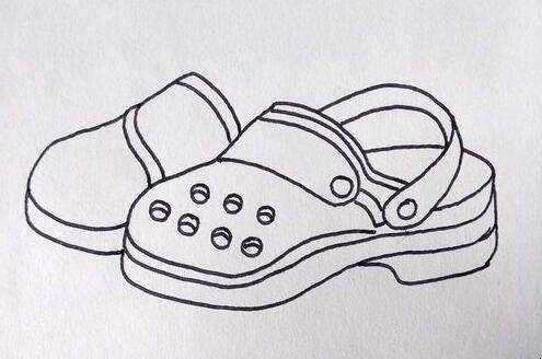 如何畫一雙好看的洞洞鞋
