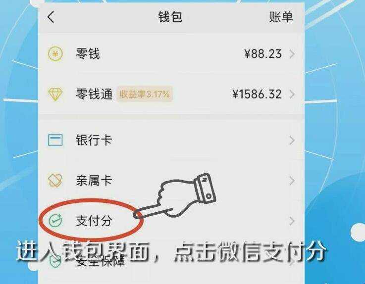 微信支付分在哪裡看