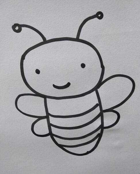 蜜蜂簡筆畫怎麼畫