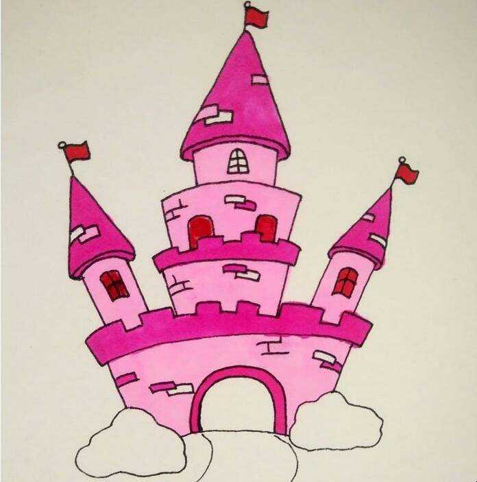 美麗的城堡怎麼畫