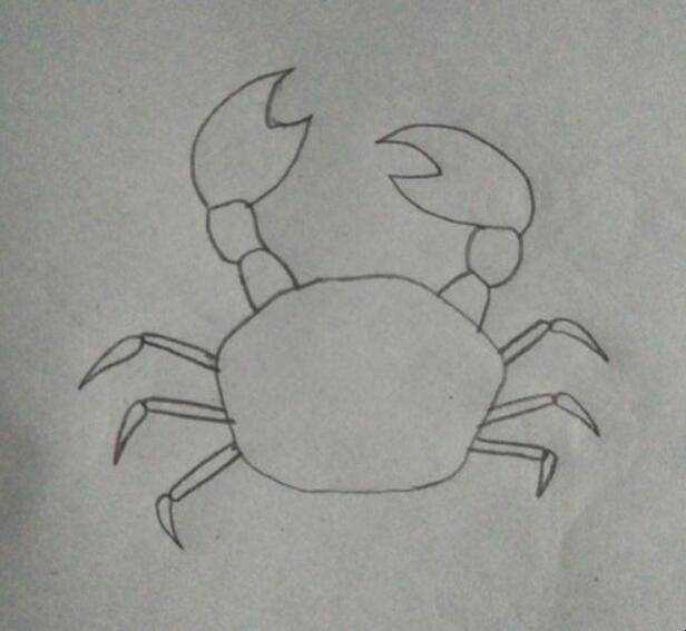 怎麼畫螃蟹簡筆畫