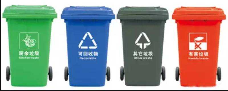 廚餘垃圾桶的顏色和標誌