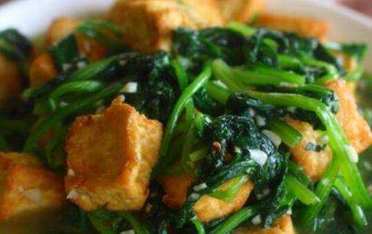 豆腐菠菜怎麼炒