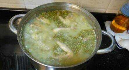 綠豆白鴿湯做法
