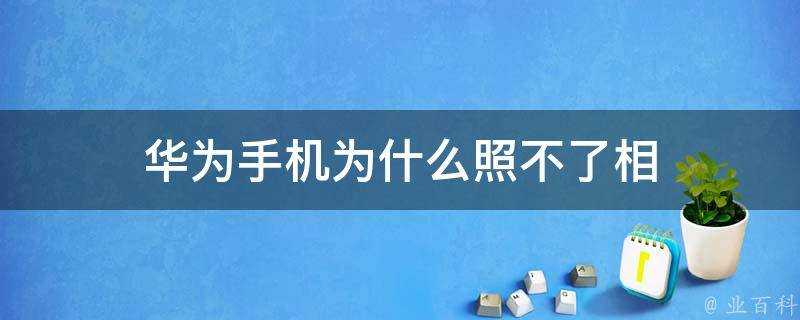 華為手機為什麼照不了相