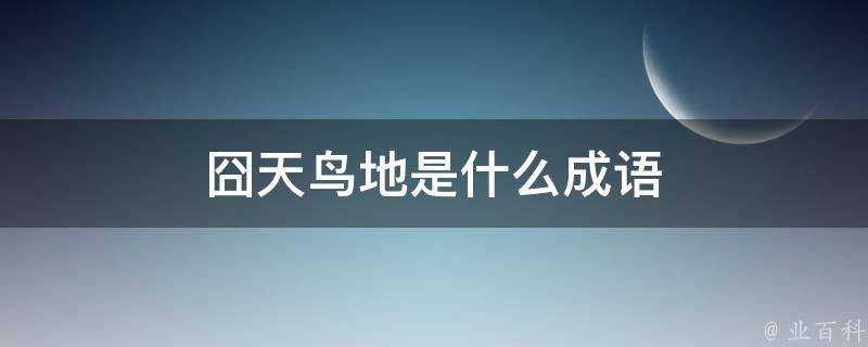 囧天鳥地是什麼成語