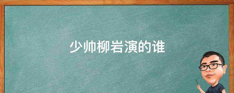 少帥柳巖演的誰