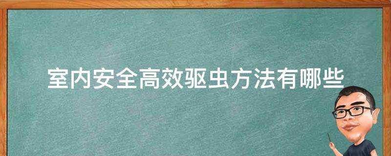 室內安全高效驅蟲方法有哪些