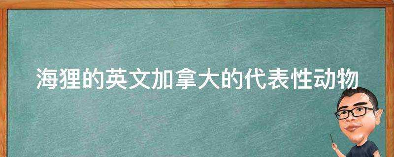 海狸的英文加拿大的代表性動物