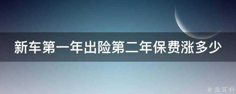 新車第一年出險第二年保費漲多少