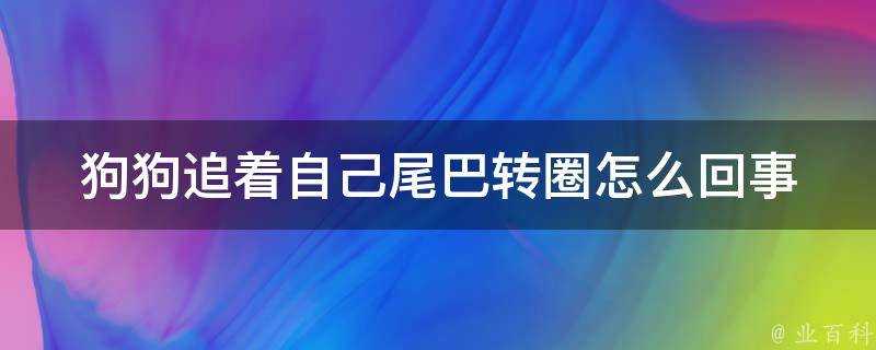 狗狗追著自己尾巴轉圈怎麼回事