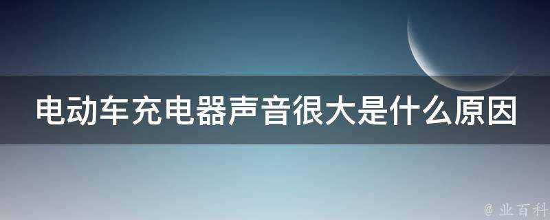 電動車充電器聲音很大是什麼原因